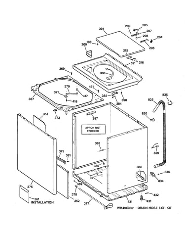 Cabinet, cover & front panel