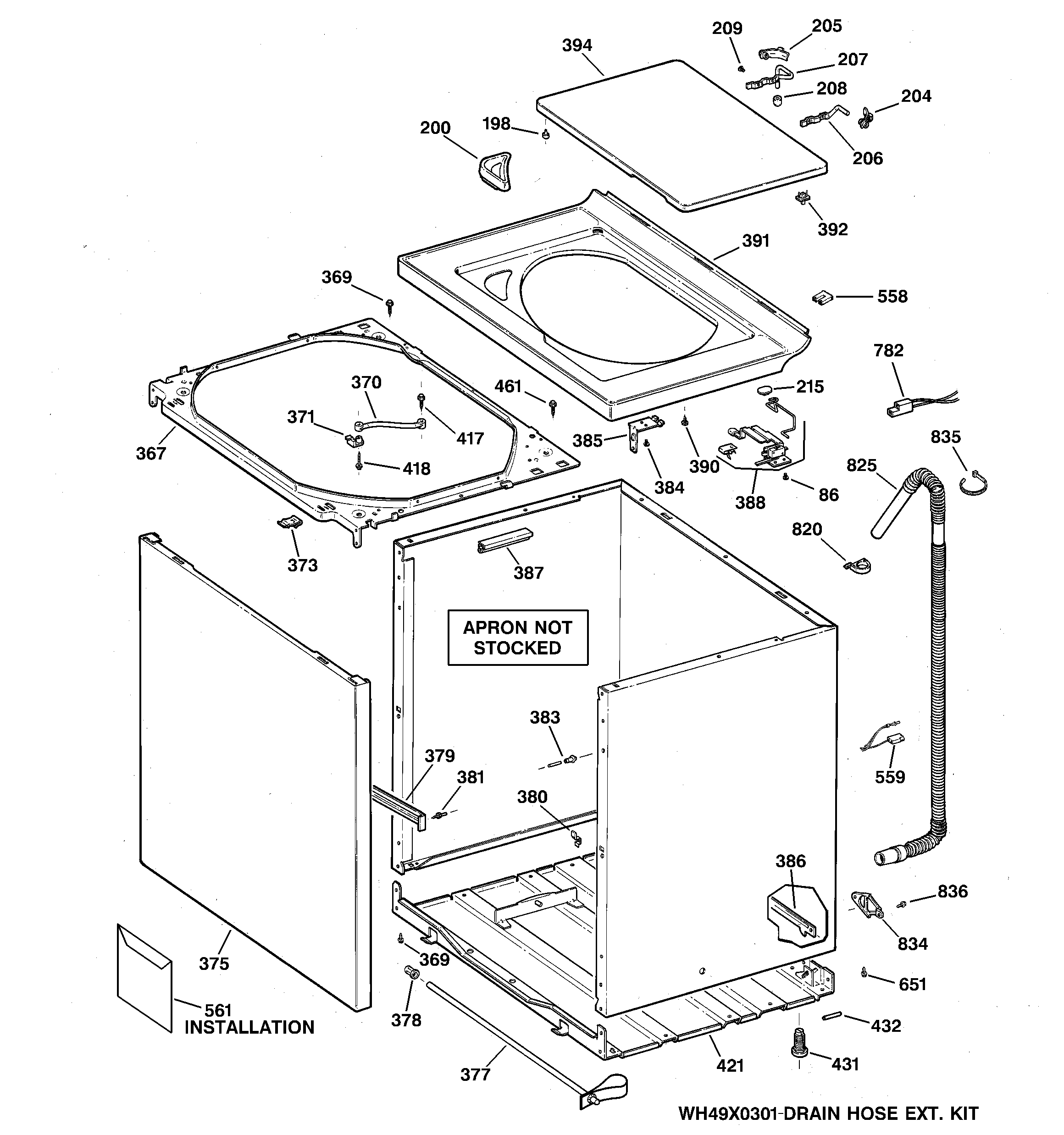 Cabinet, cover & front panel