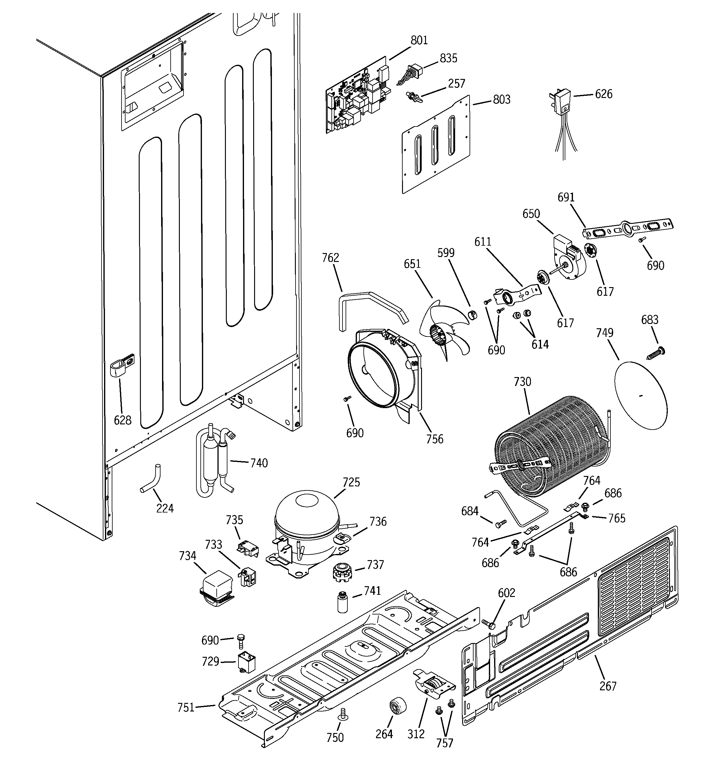 SEALED SYSTEM & MOTHER BOARD