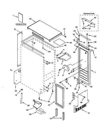 Cabinet liner & door parts