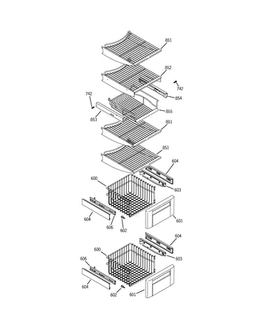 Freezer shelves