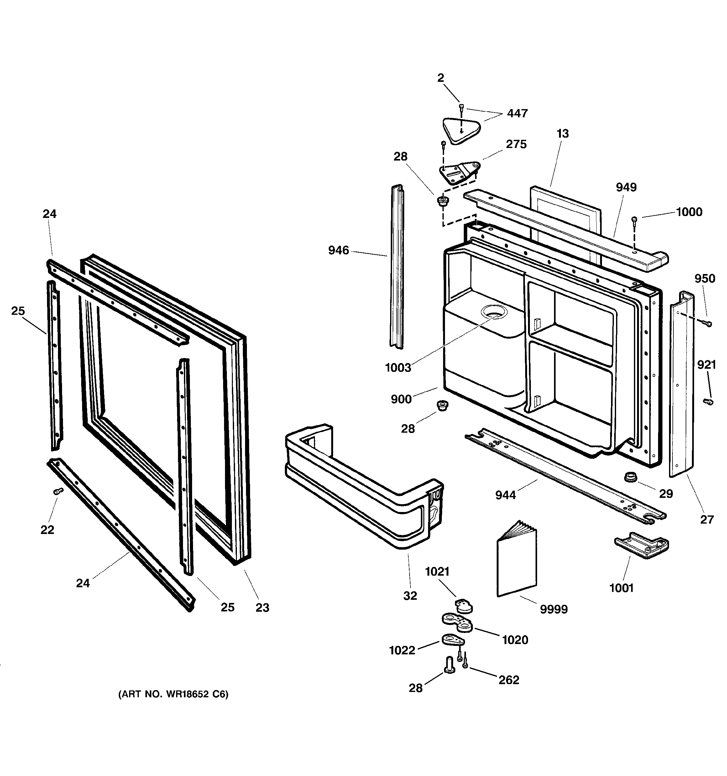 Freezer door