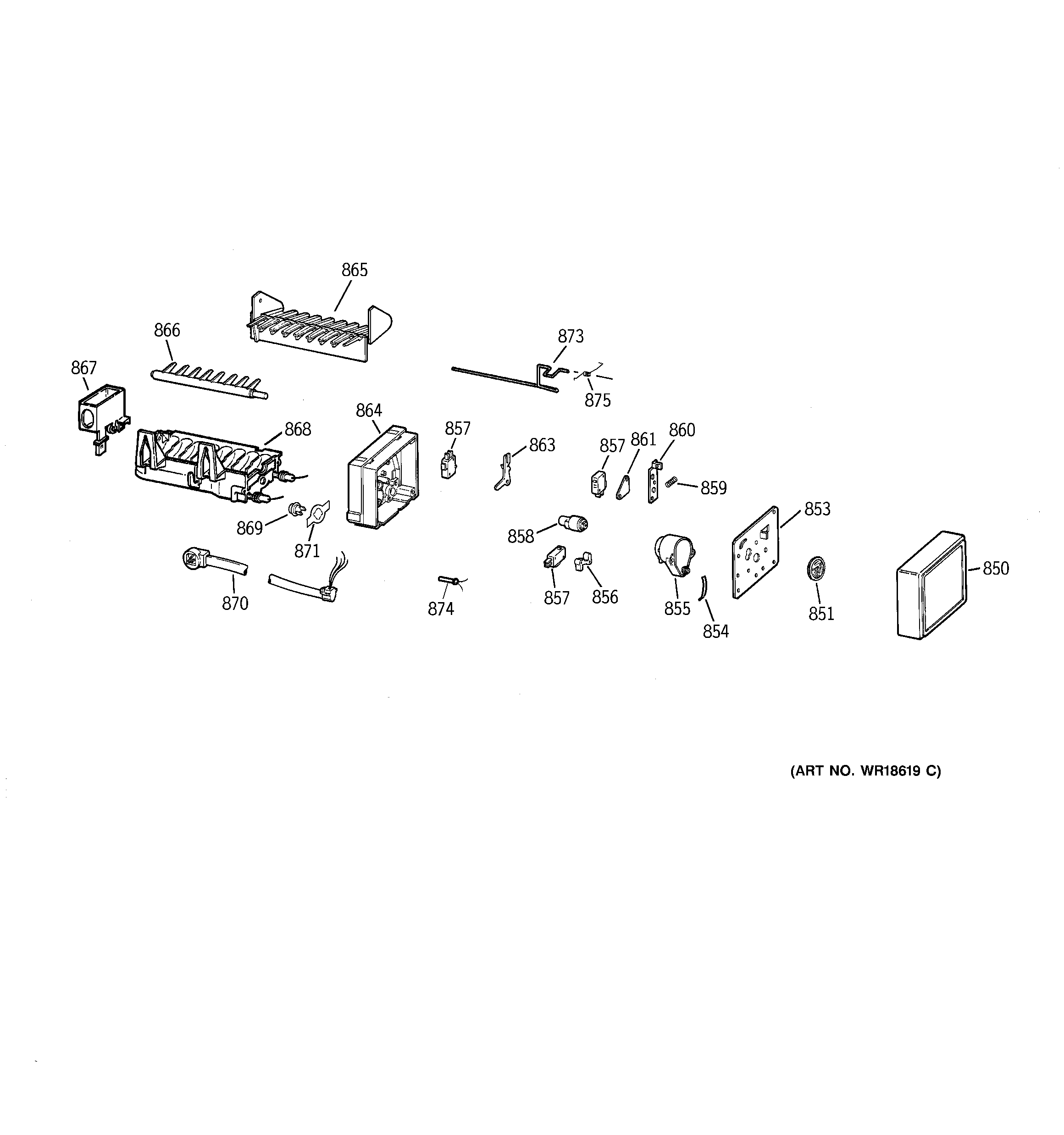 Ice maker wr30x100001