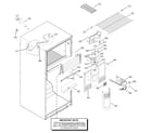 Hotpoint HTS18GBMDRWW freezer section diagram