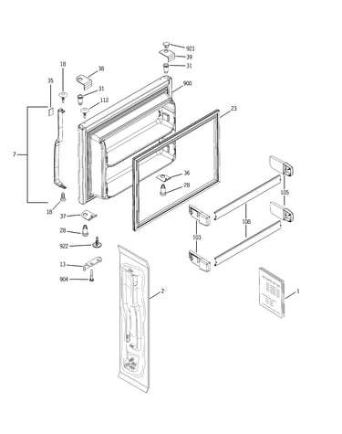 Freezer door