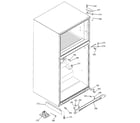 Hotpoint HTG25LBMARWW cabinet diagram