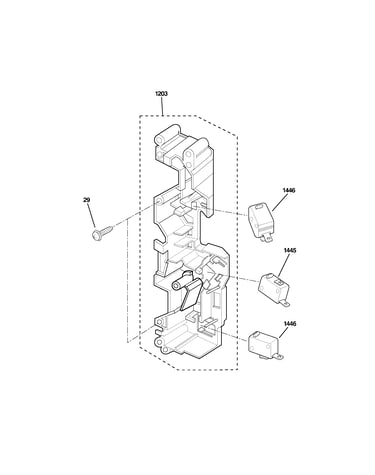 Latch board parts