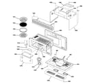 GE SCA2000FWW01 oven cavity parts diagram