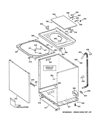 Cabinet, cover & front panel