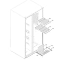 GE GSS25YGNAWW freezer shelves diagram