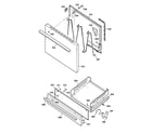GE JGBS04PPA1WW door & drawer parts diagram