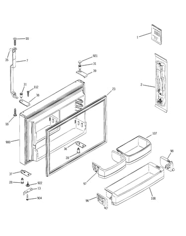 Freezer door