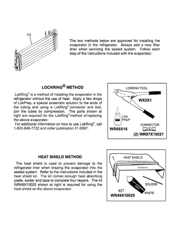 Evaporator instructions