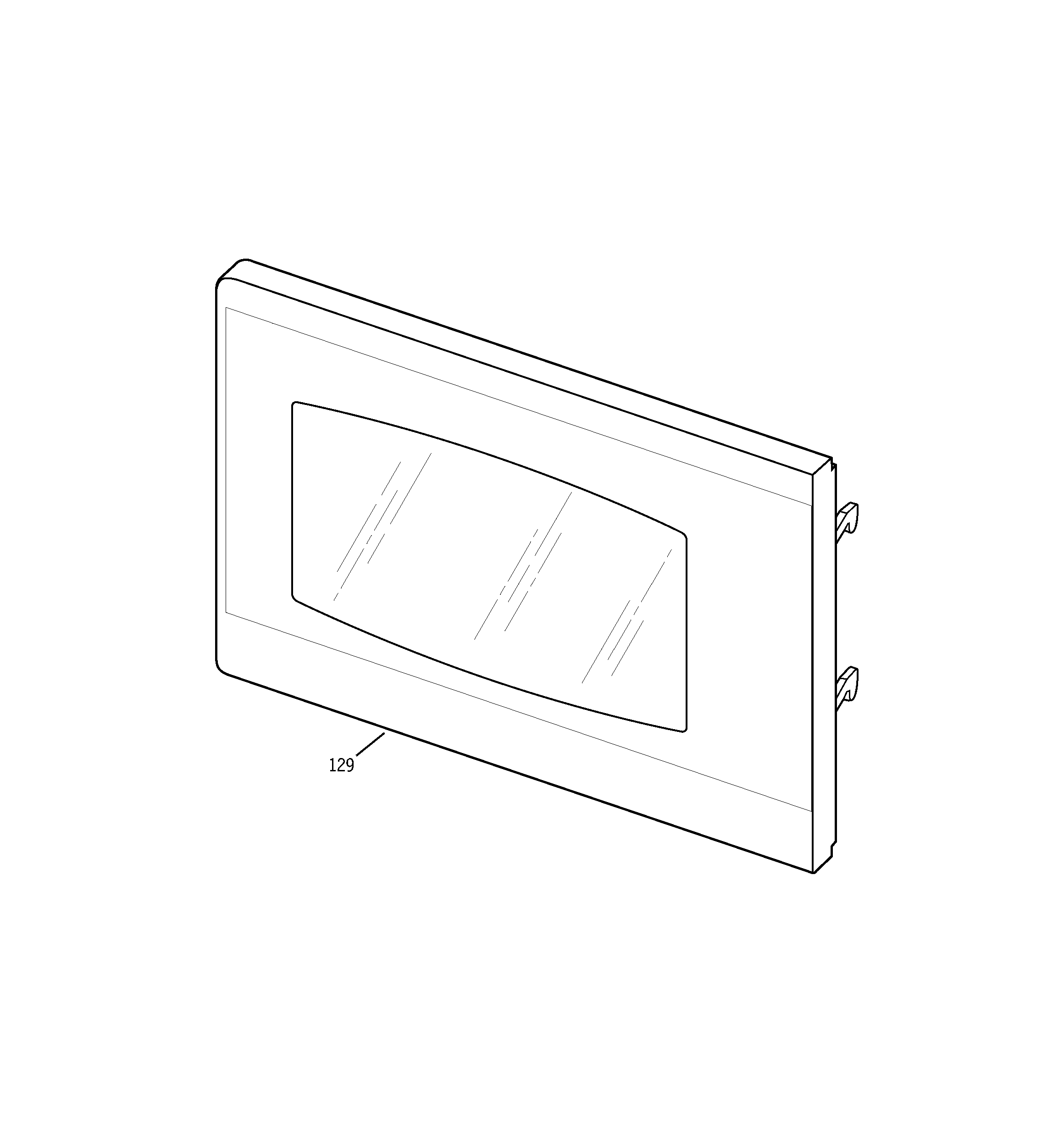 Microwave door