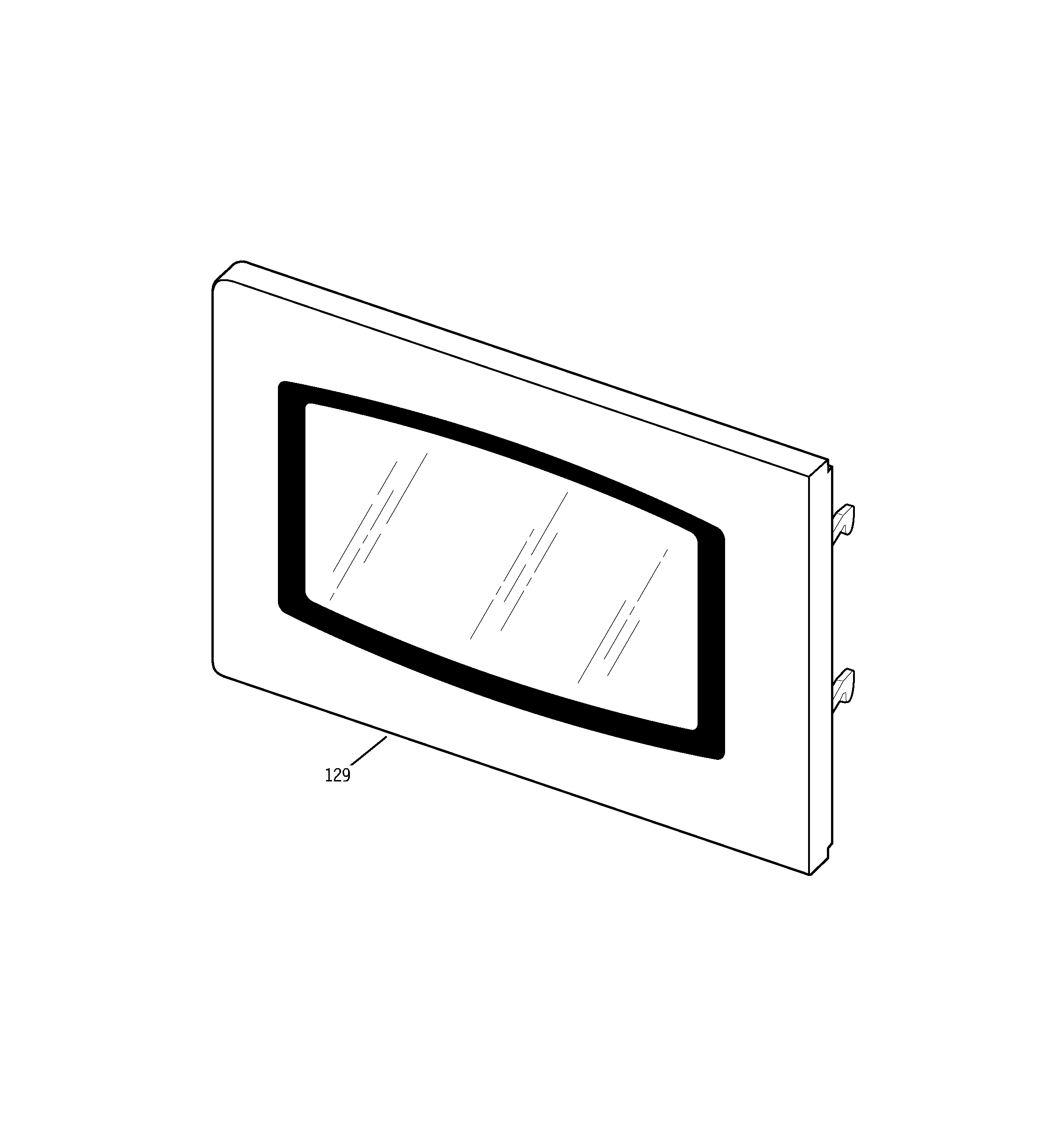 Microwave door