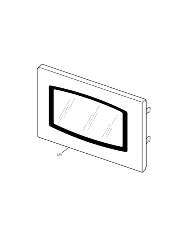 Microwave door