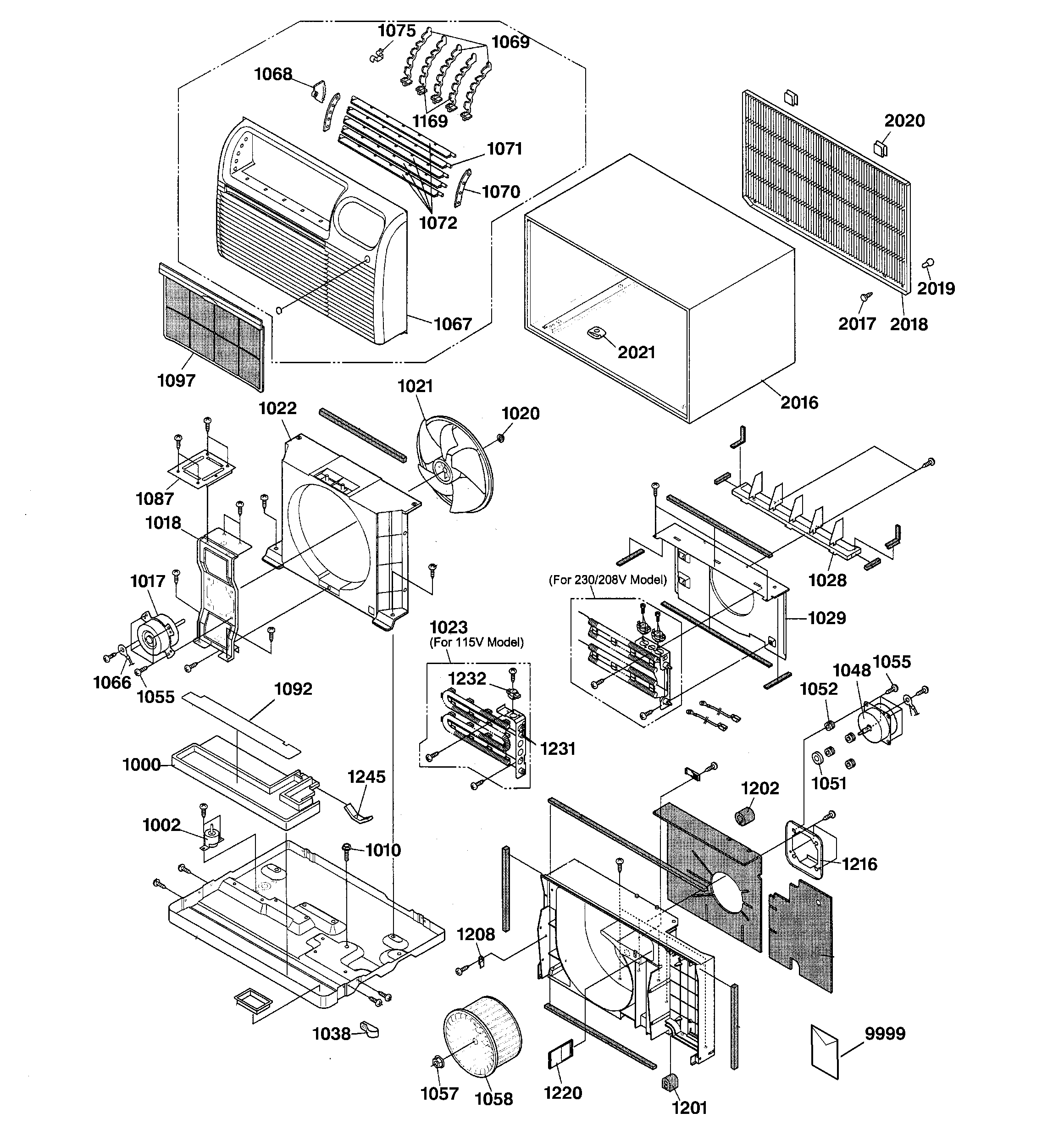 Cabinet & components