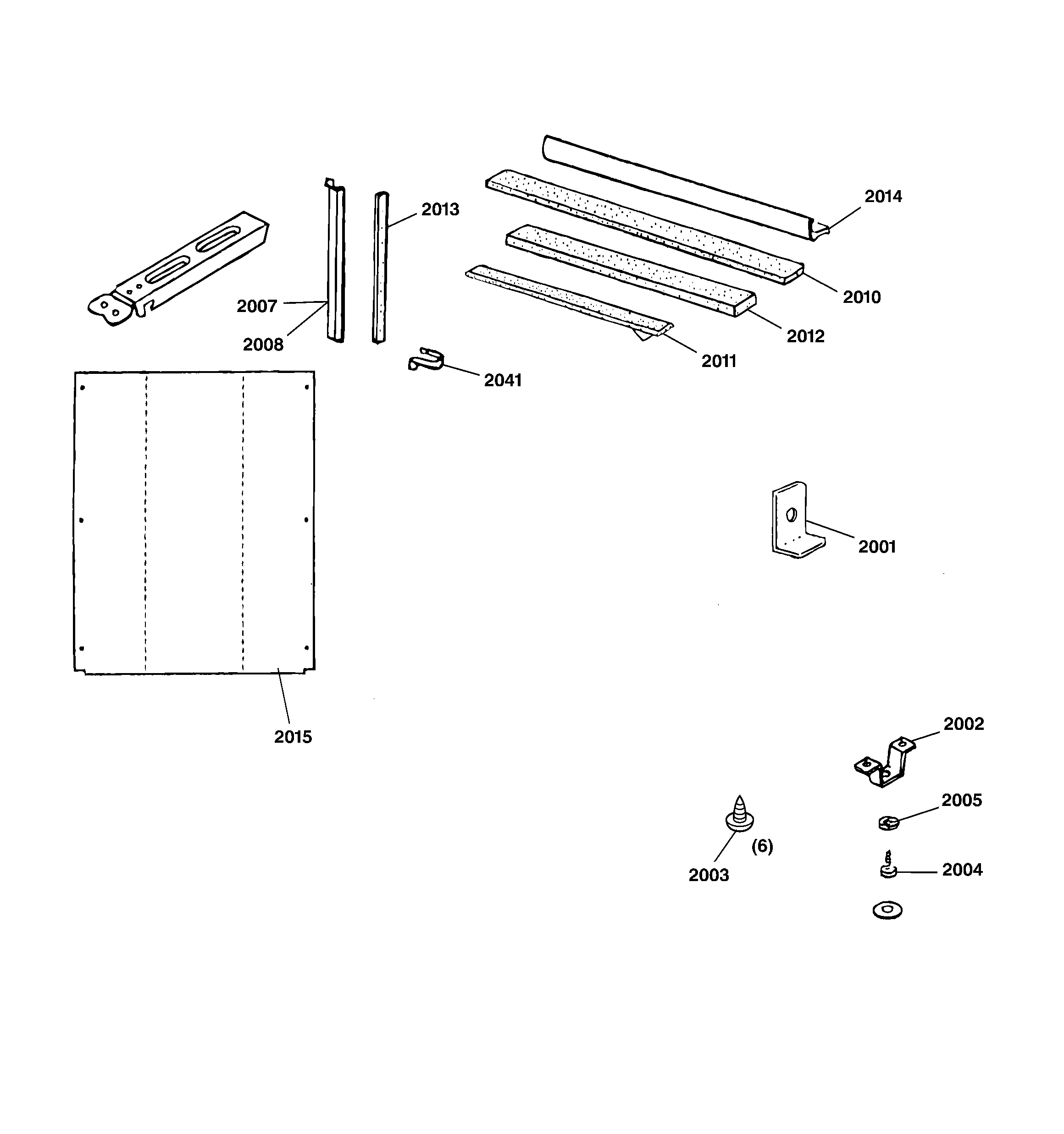 Mounting parts & frame