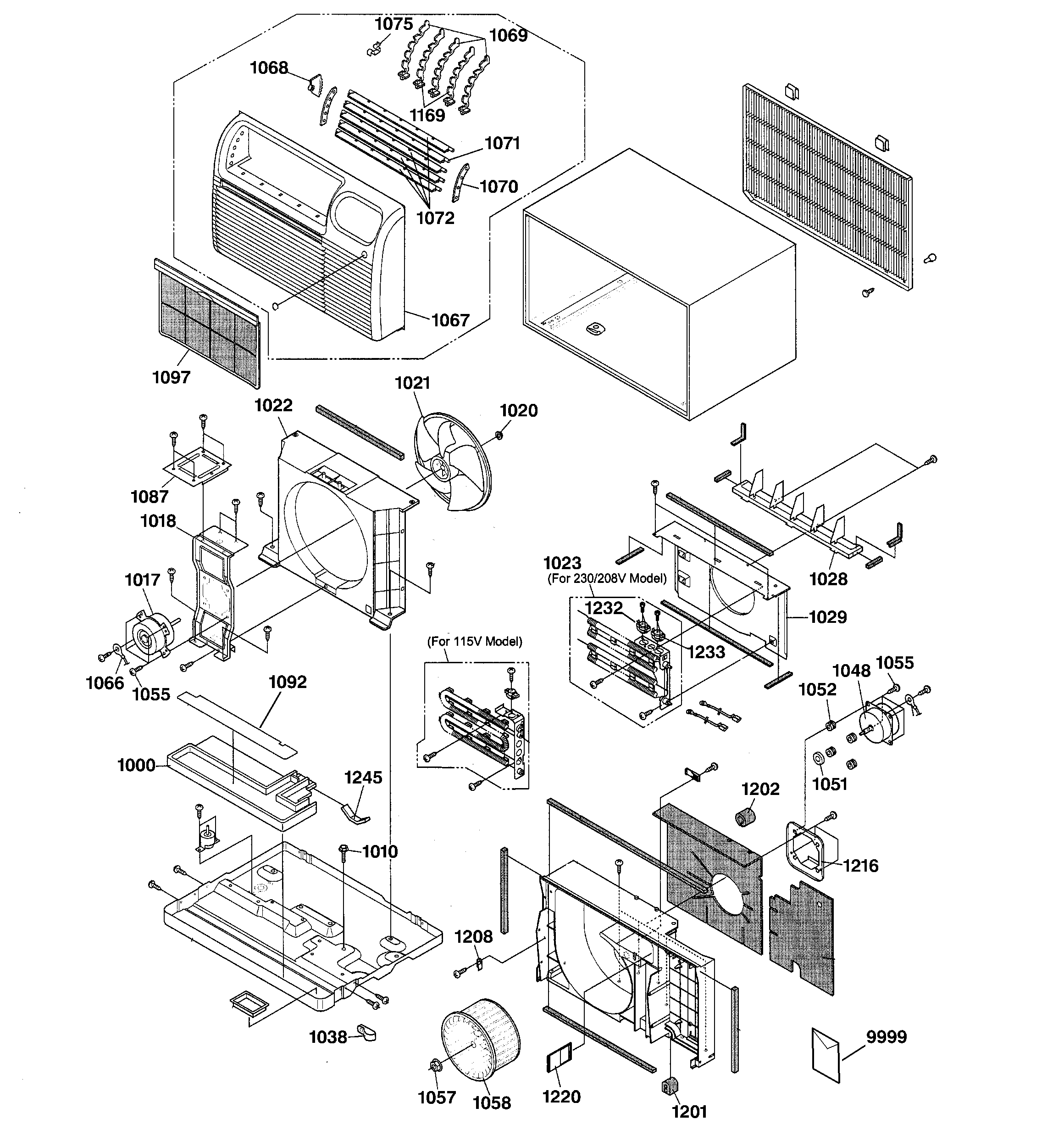 Cabinet & components