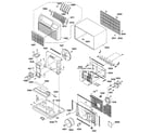GE AJES10DSAM1 cabinet & components diagram