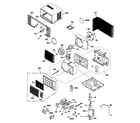 GE AGM08FBG1 room air conditioner diagram