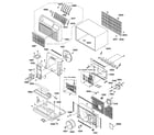 GE AJCS06LZAM1 cabinet & components diagram
