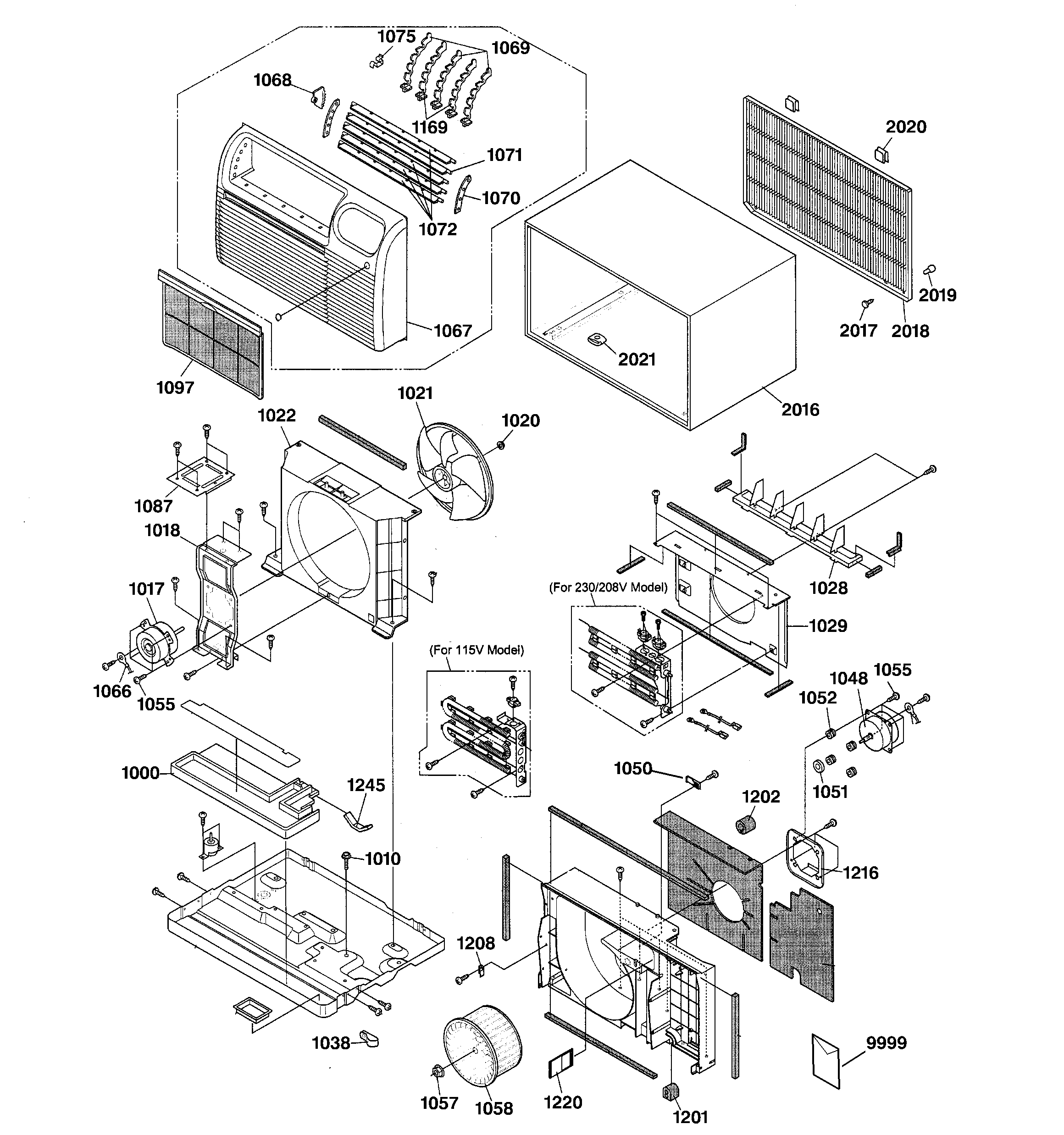 Cabinet & components