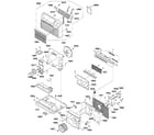GE AJCS12DCM1 cabinet & components diagram