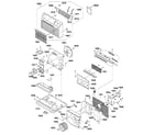 GE AJCH10ACM1 cabinet & components diagram