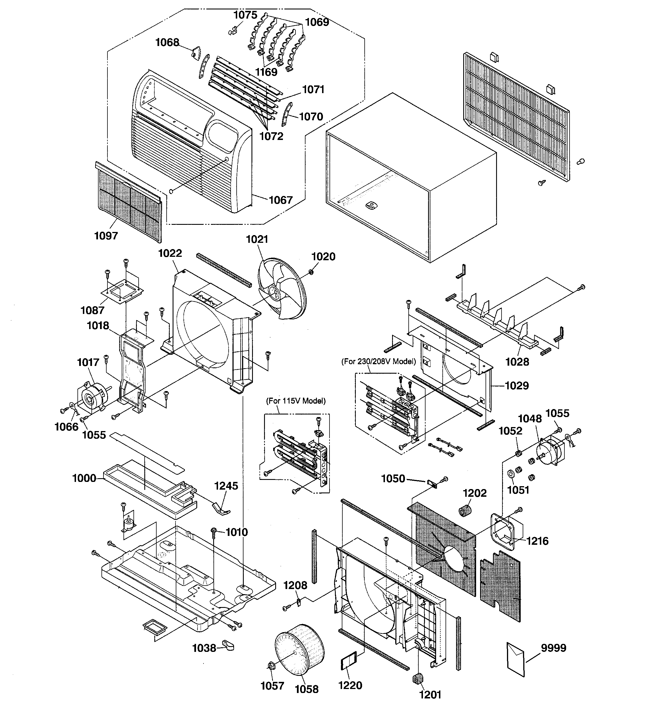 Cabinet & components