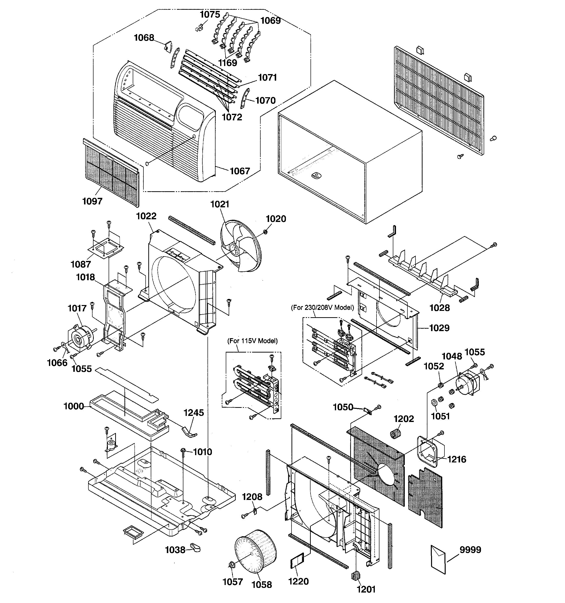 Cabinet & components