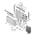GE AJCS10AZAM1 sealed system components diagram