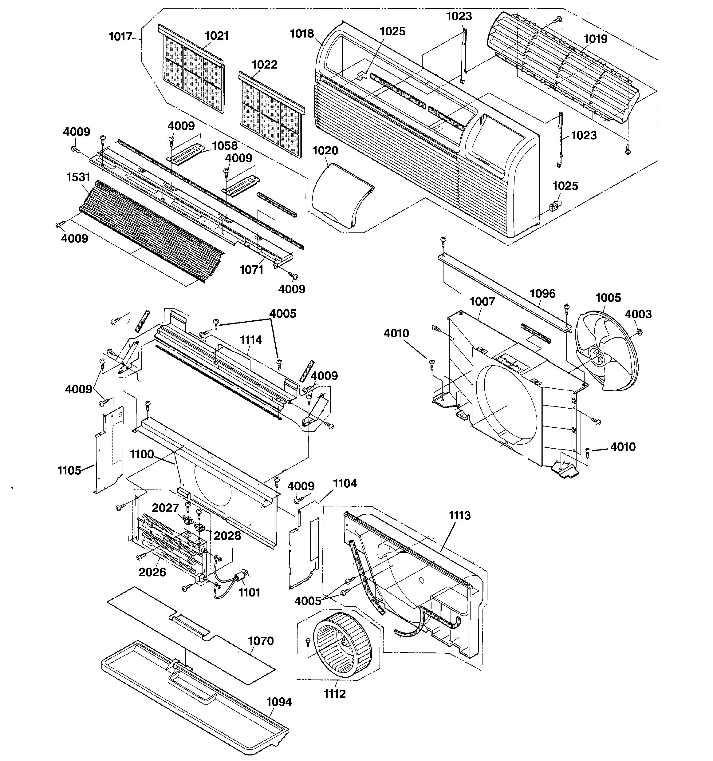 Grille & air moving parts