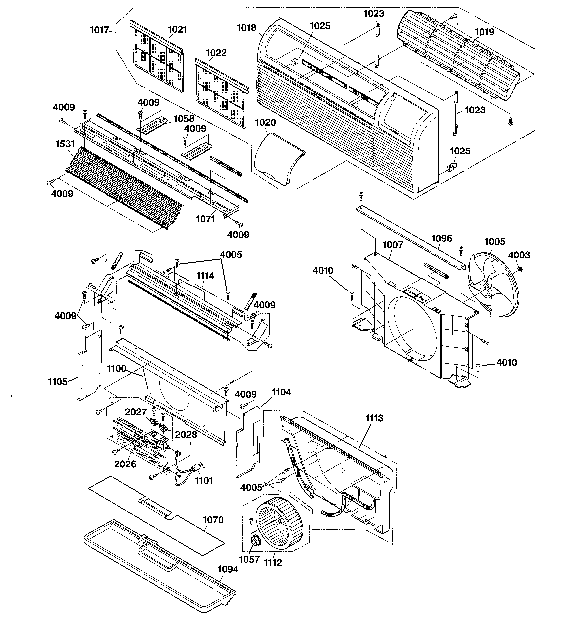 Grille & air moving parts