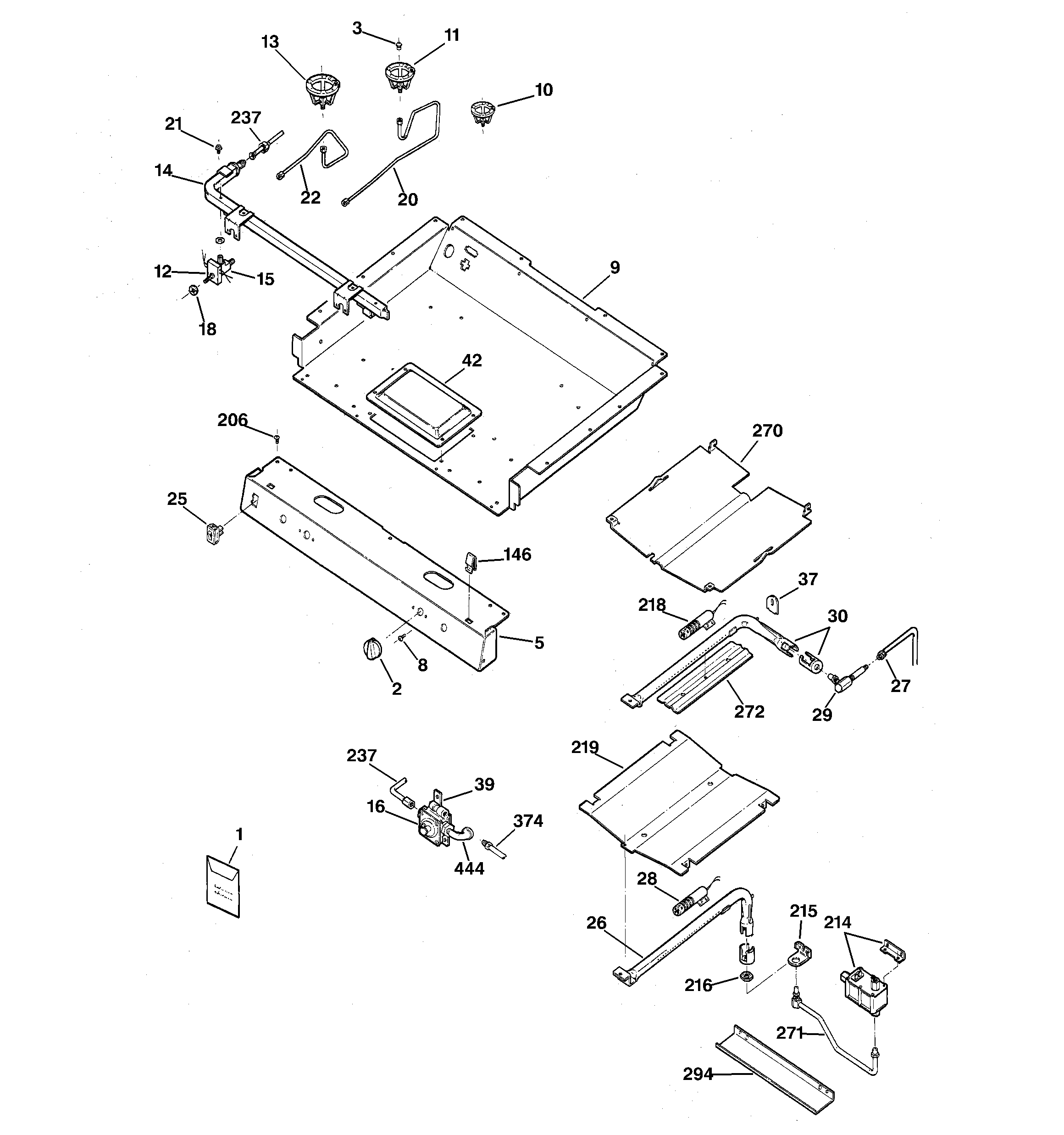 Gas & burner parts