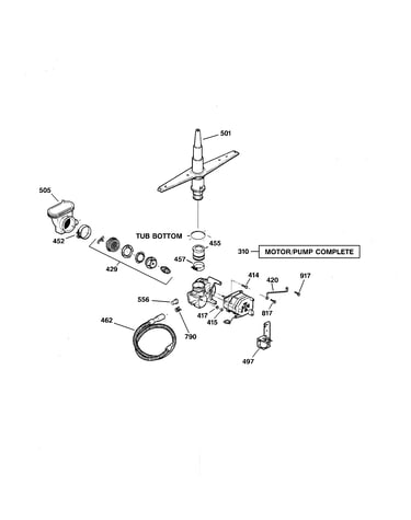 Motor-pump mechanism