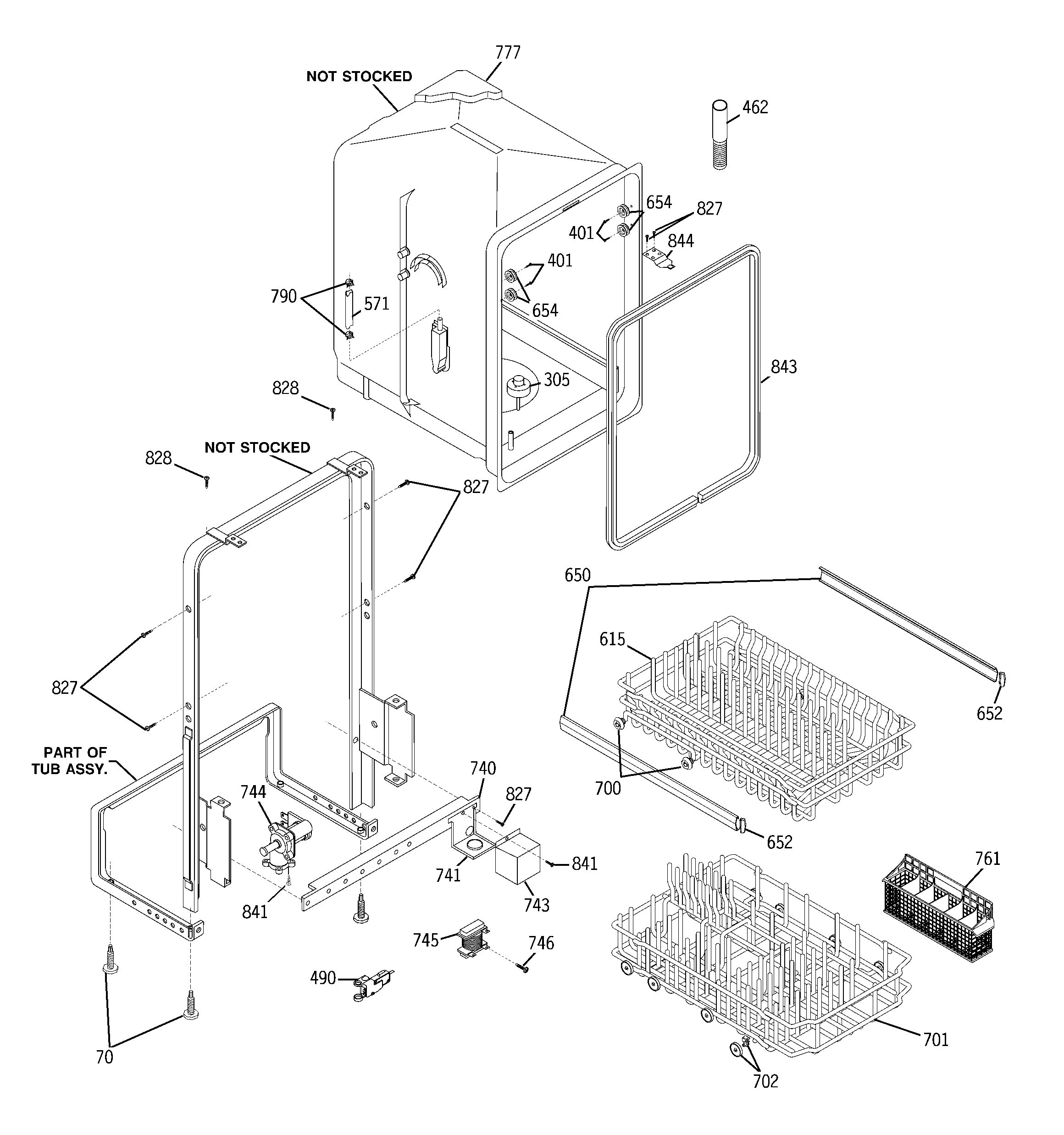 Escutcheon & door assembly
