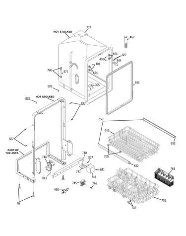 Escutcheon & door assembly