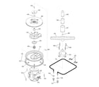 GE GSS1800H01WW motor-pump mechanism diagram