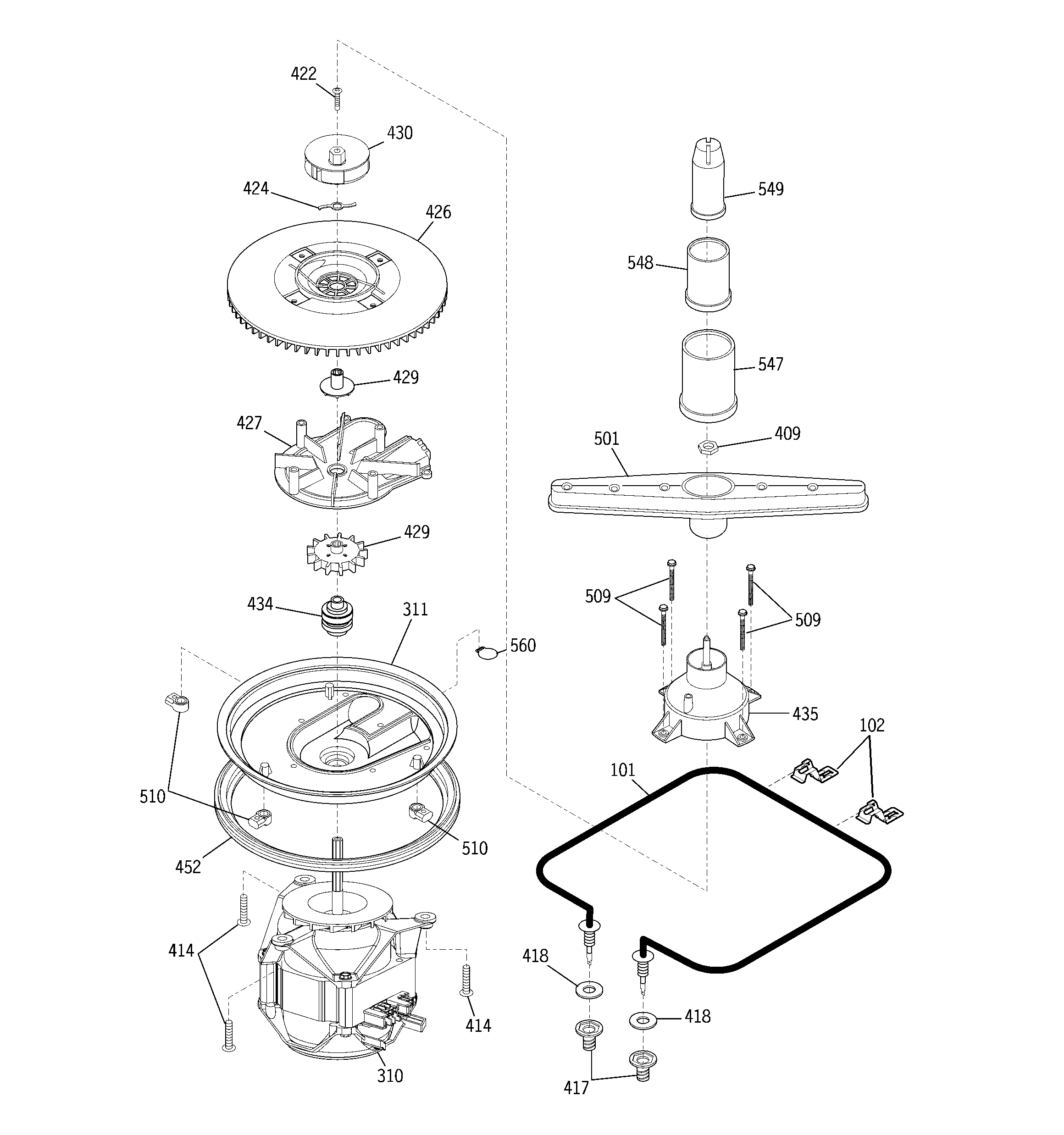 Motor-pump mechanism
