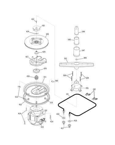 Motor-pump mechanism