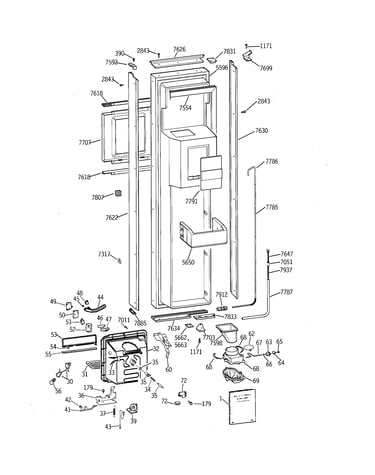 Freezer door