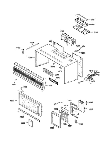 Control panel , door & case