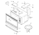 GE JKP86SF1SS microwave enclosure diagram