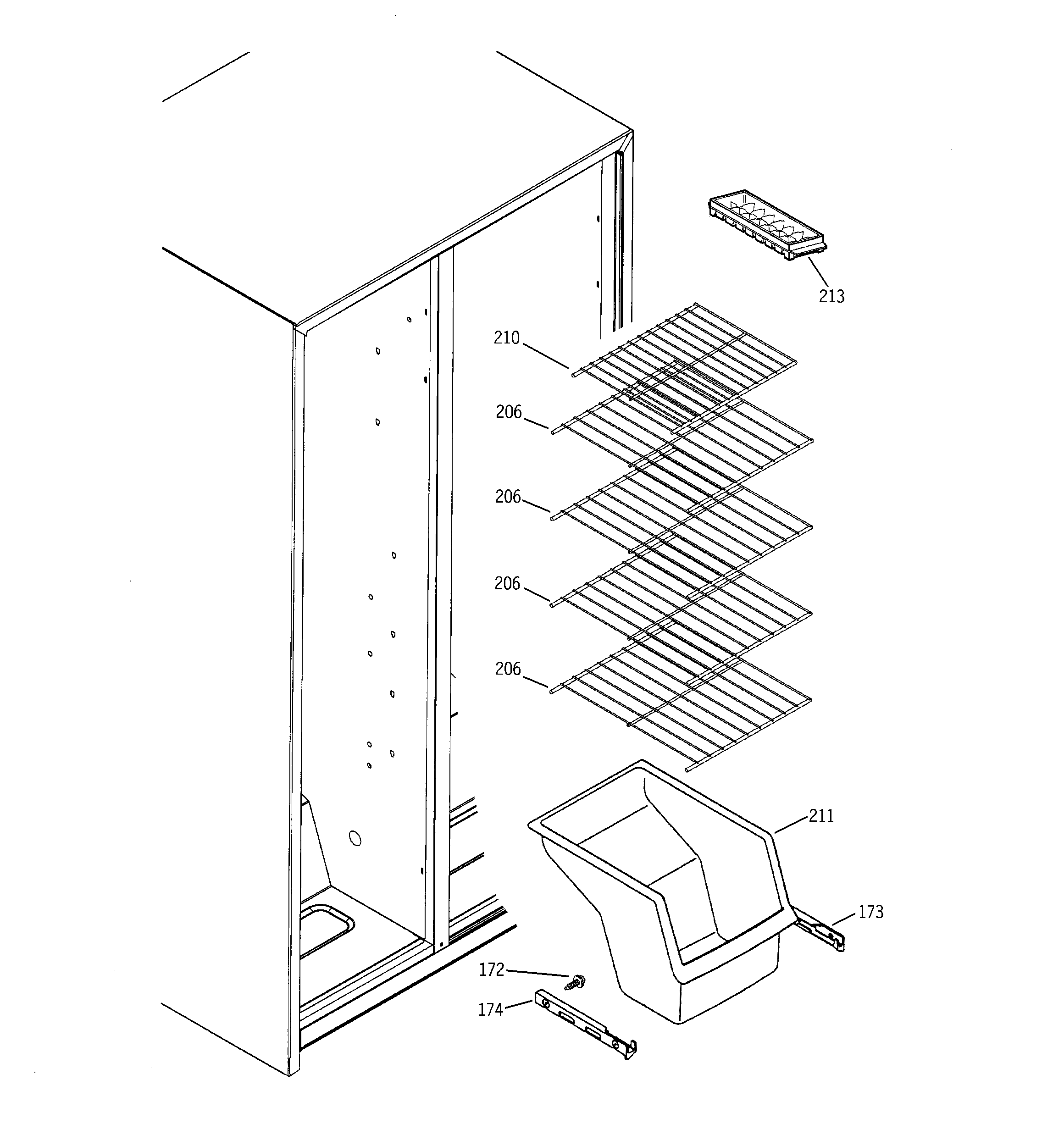 Freezer shelves