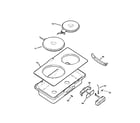 GE JXDS42001 cooktop diagram