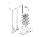 GE GST20DBPACC freezer shelves diagram