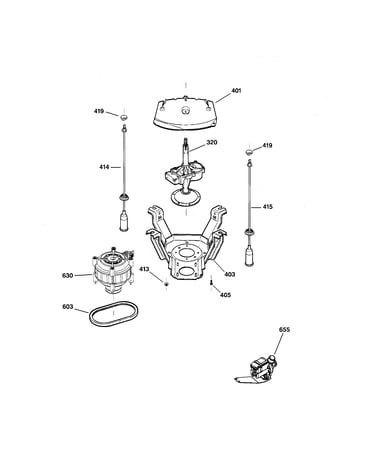 Suspension, pump & drive components