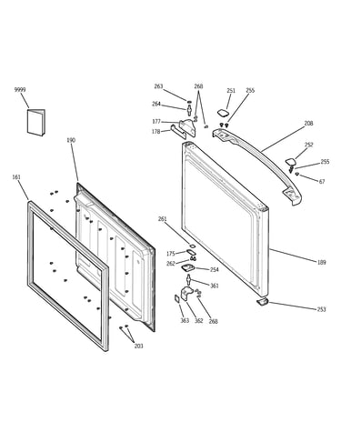 Freezer door