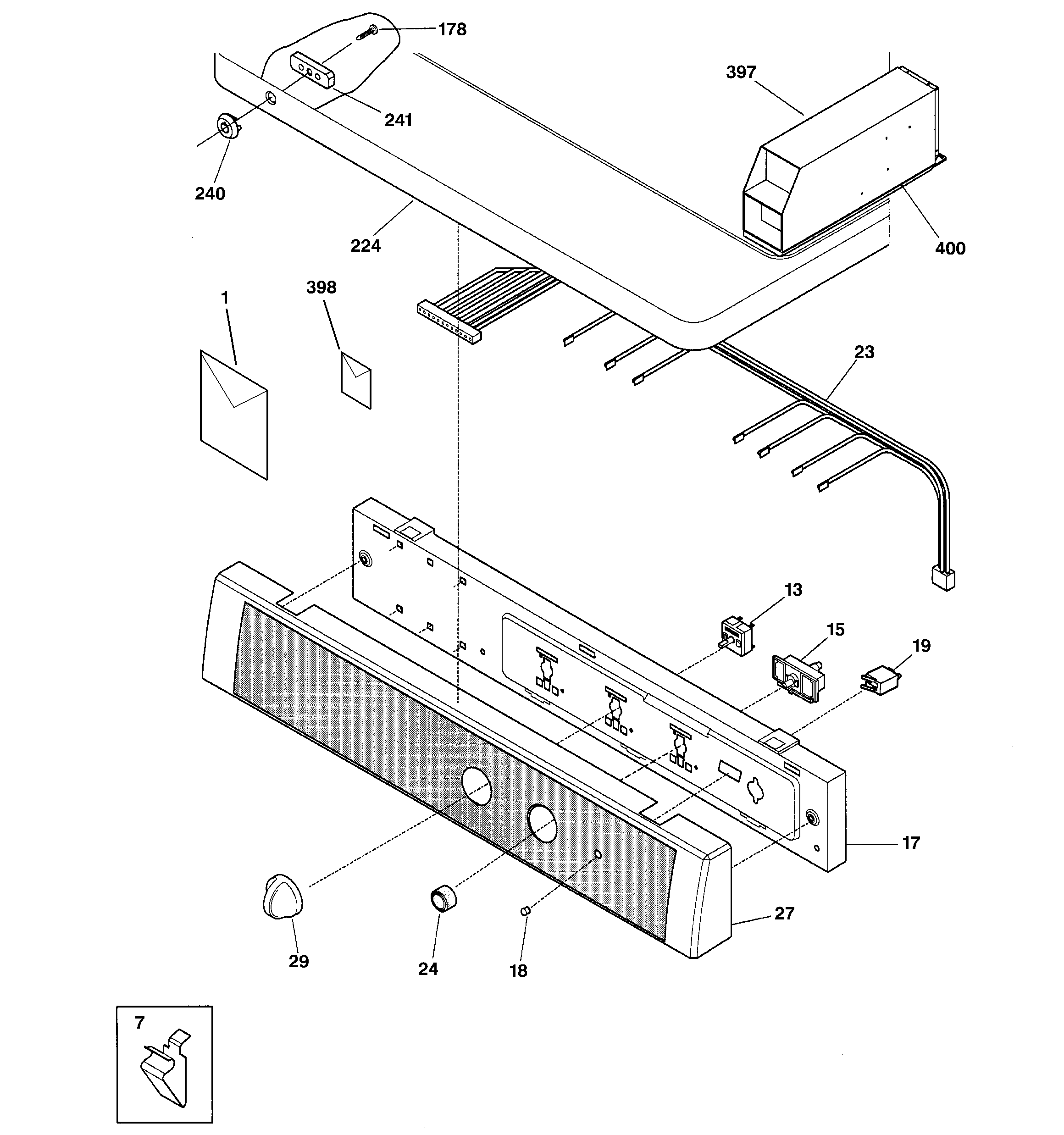 Controls & top panel